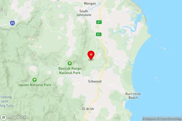 Warrubullen,Queensland Area Map