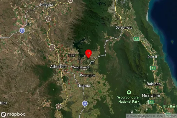 Barrine,Queensland Satellite Map