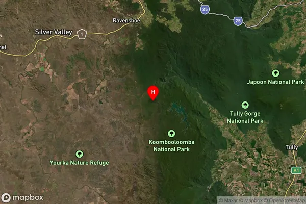 Koombooloomba,Queensland Satellite Map