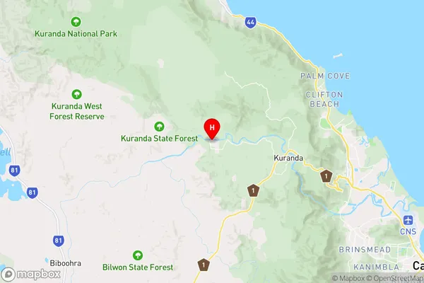 Kowrowa,Queensland Area Map