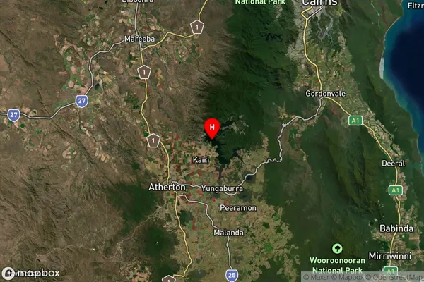 Lake Tinaroo,Queensland Satellite Map