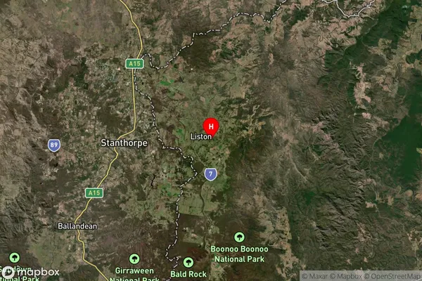 Liston,New South Wales Satellite Map