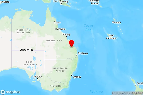 Bailey Creek,Queensland Region Map