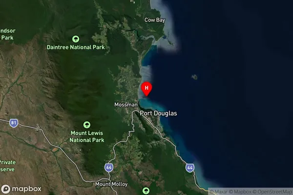 Cooya Beach,Queensland Satellite Map