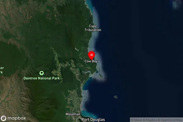 Cow Bay,Queensland Satellite Map