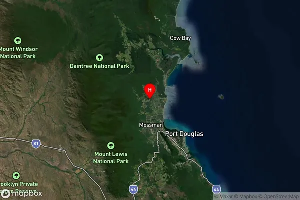 Miallo,Queensland Satellite Map