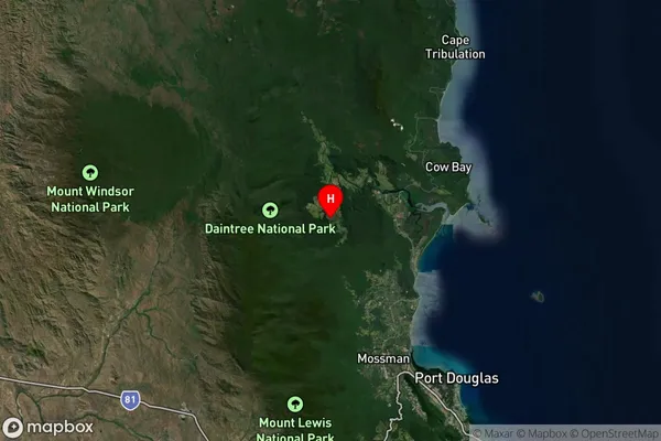 Stewart Creek Valley,Queensland Satellite Map