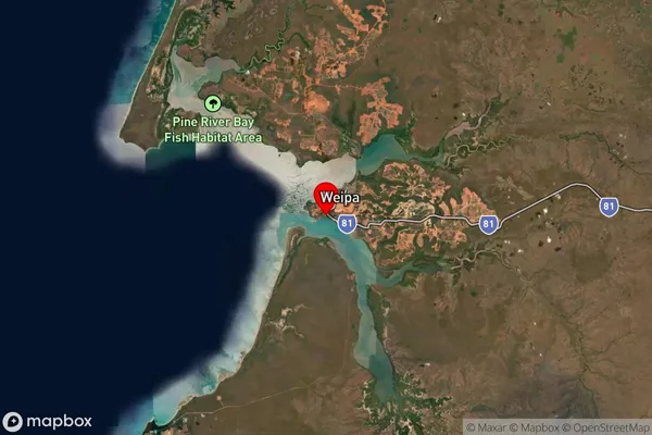 Evans Landing,Queensland Satellite Map