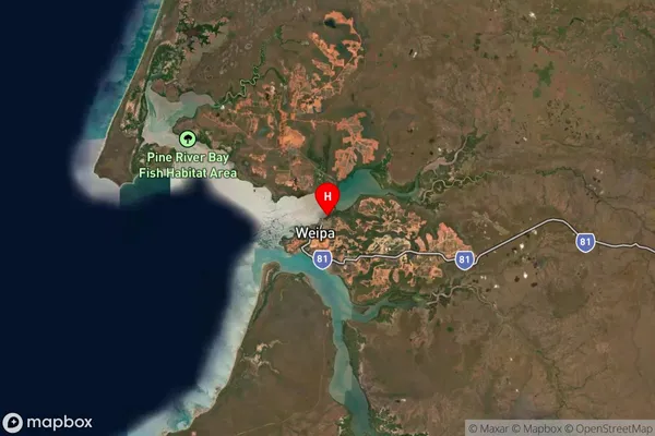 Rocky Point,Queensland Satellite Map