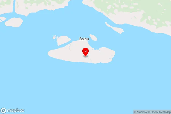 Boigu Island,Queensland Area Map