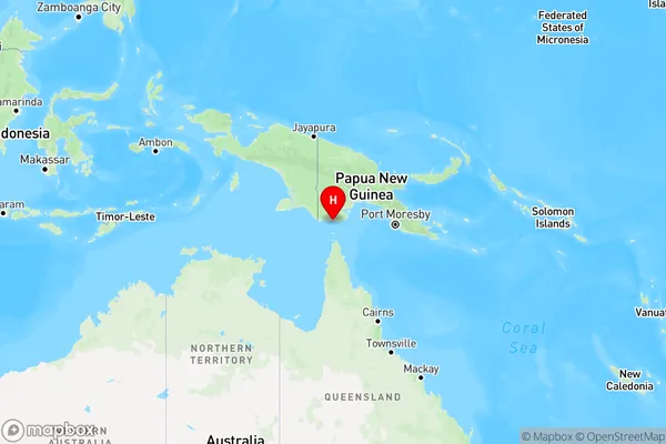 Boigu Island,Queensland Region Map