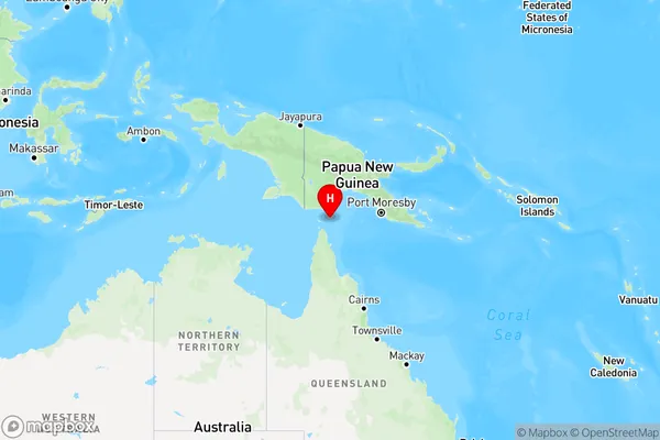 Coconut Island,Queensland Region Map