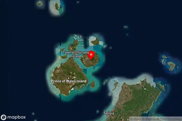 Horn Island,Queensland Satellite Map