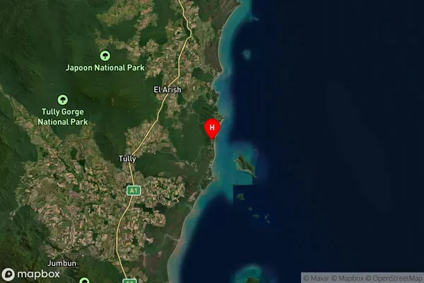 Wongaling Beach,Queensland Satellite Map