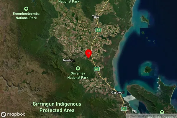 Bilyana,Queensland Satellite Map