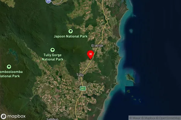 Djarawong,Queensland Satellite Map