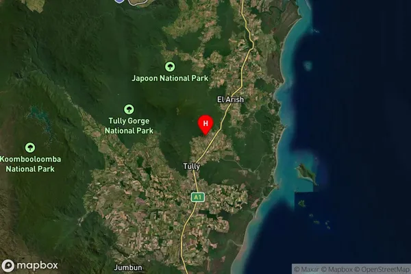 Feluga,Queensland Satellite Map