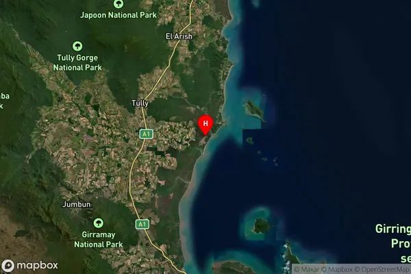 Hull Heads,Queensland Satellite Map