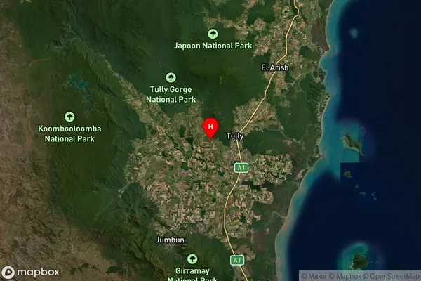 Jarra Creek,Queensland Satellite Map