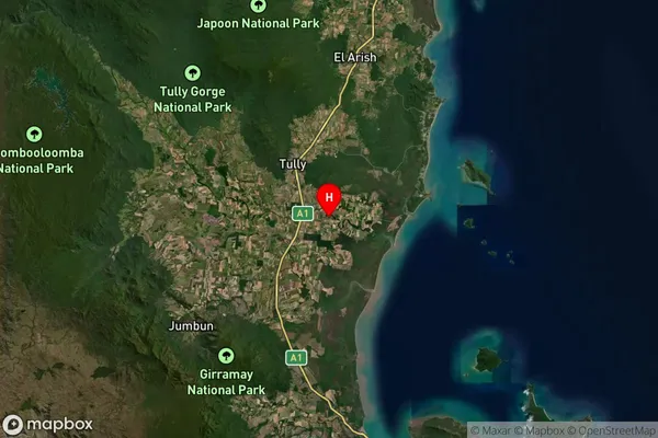 Rockingham,Queensland Satellite Map