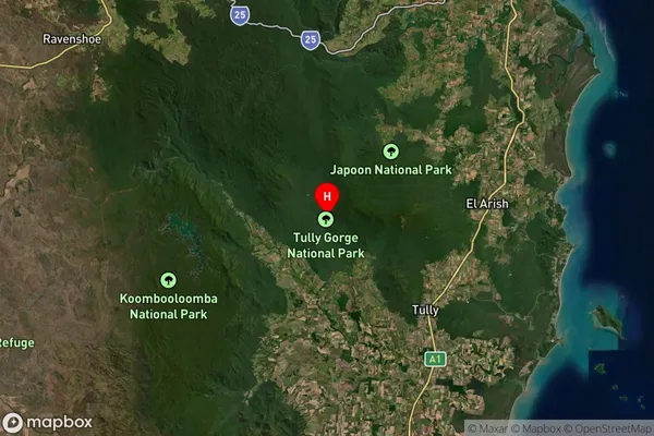 Walter Hill,Queensland Satellite Map