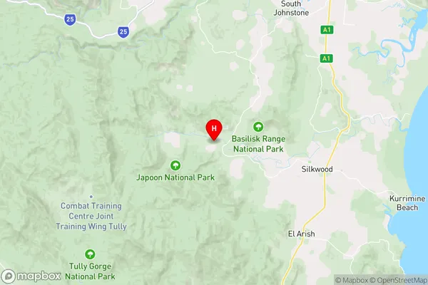 Japoonvale,Queensland Area Map