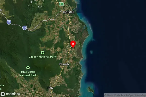 Mccutcheon,Queensland Satellite Map