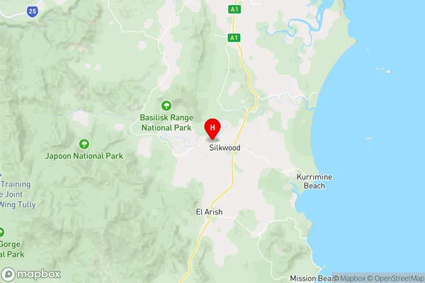 Silkwood,Queensland Area Map