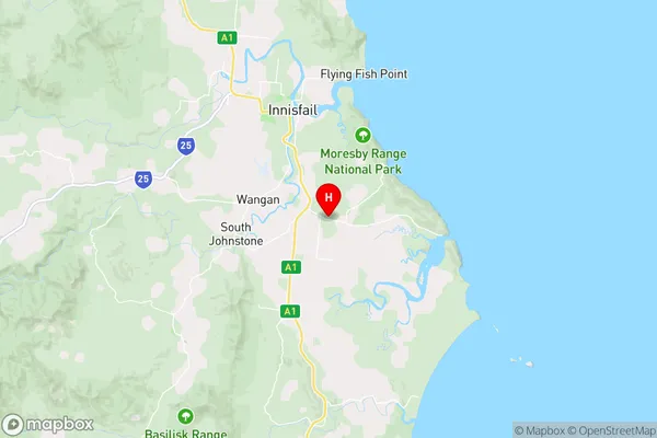 Mourilyan,Queensland Area Map