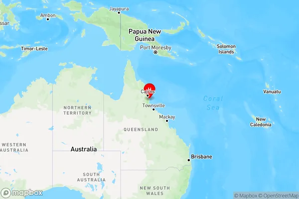 Mourilyan Harbour,Queensland Region Map