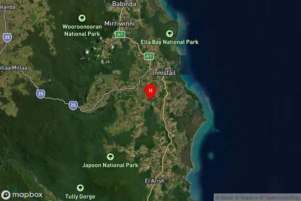 South Johnstone,Queensland Satellite Map