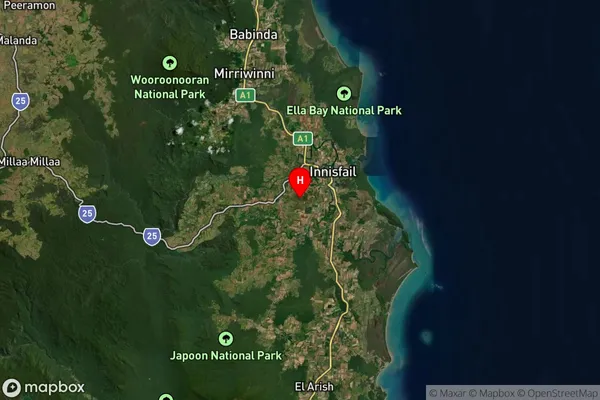 Bamboo Creek,Queensland Satellite Map