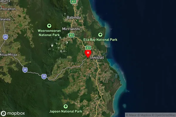 Belvedere,Queensland Satellite Map