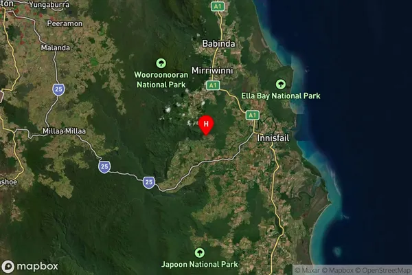 Cooroo Lands,Queensland Satellite Map