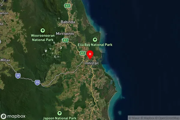 Cullinane,Queensland Satellite Map