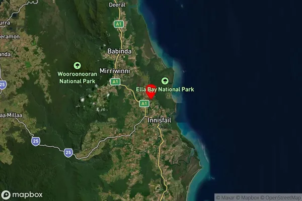 Daradgee,Queensland Satellite Map