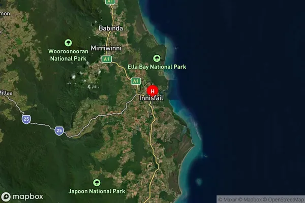 East Innisfail,Queensland Satellite Map