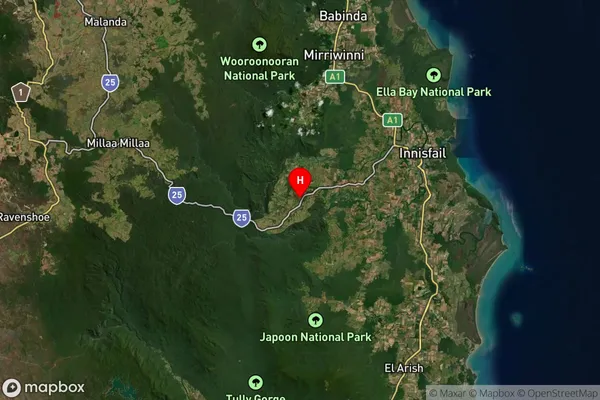 East Palmerston,Queensland Satellite Map