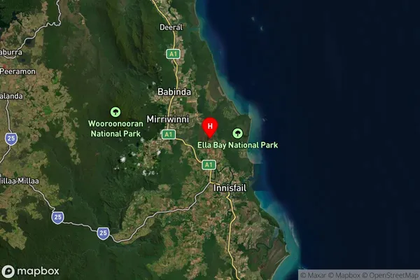 Eubenangee,Queensland Satellite Map