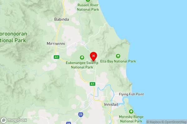 Eubenangee,Queensland Area Map