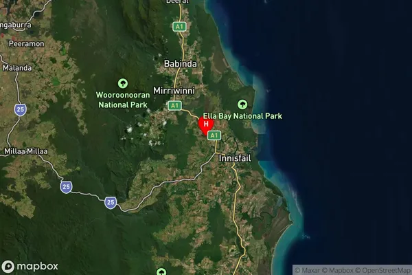 Fitzgerald Creek,Queensland Satellite Map