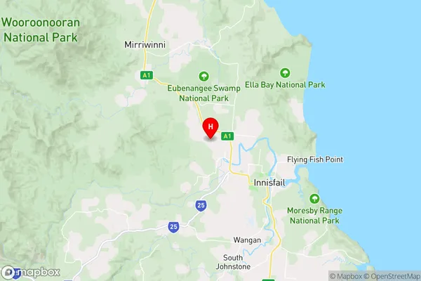 Fitzgerald Creek,Queensland Area Map