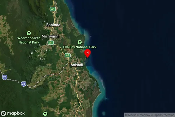 Flying Fish Point,Queensland Satellite Map