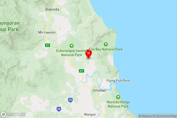 Garradunga,Queensland Area Map