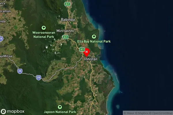 Goondi Bend,Queensland Satellite Map