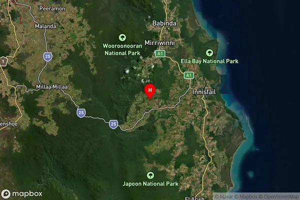 Nerada,Queensland Satellite Map