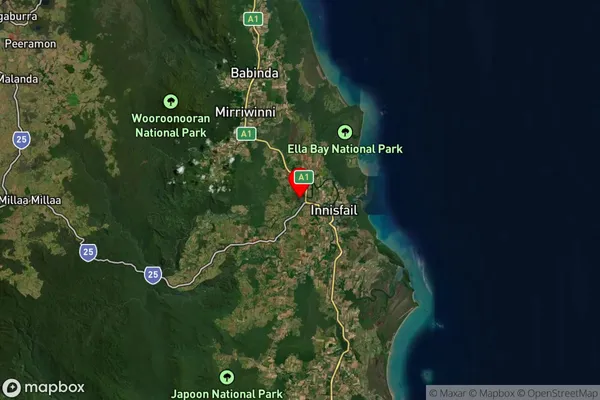 Obriens Hill,Queensland Satellite Map