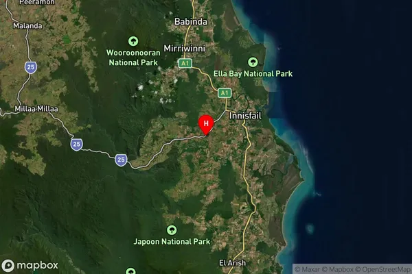 Pin Gin Hill,Queensland Satellite Map