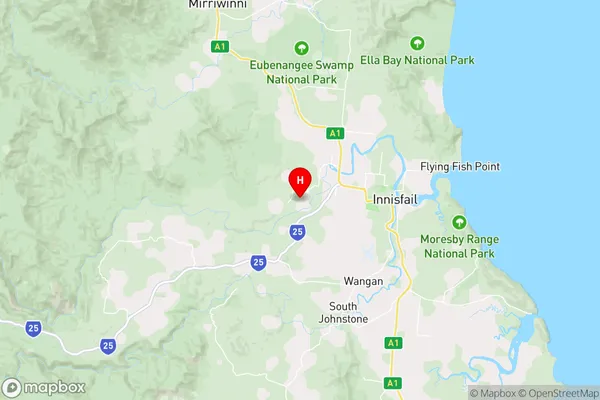 Upper Daradgee,Queensland Area Map