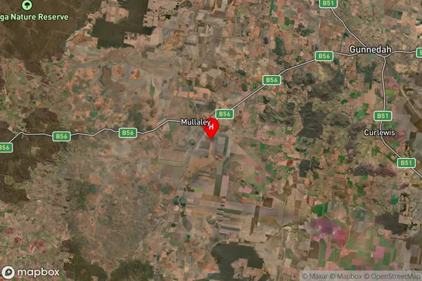 Mullaley,New South Wales Satellite Map